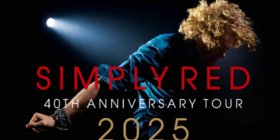 Key Art für das Simply Red 40th Anniversary Tour Konzert in der Wiener Stadthalle