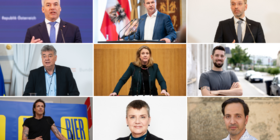 Photocollage mit Fotos der Listenersten bei der Nationalratswahl