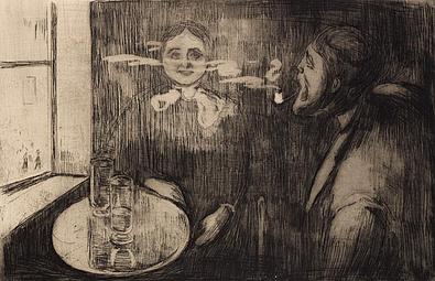 Edvard Munch Tête-à-tête (Julius Meier-Graefe Mappe), 1894 Privatsammlung Courtesy Galleri K, Oslo