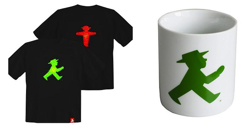 T-Shirt und Tasse mit Ampelmännchen