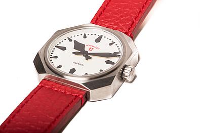 Normalzeit Red 36 mit Lederarmband