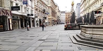 Leere Straßen, Am Graben Wien