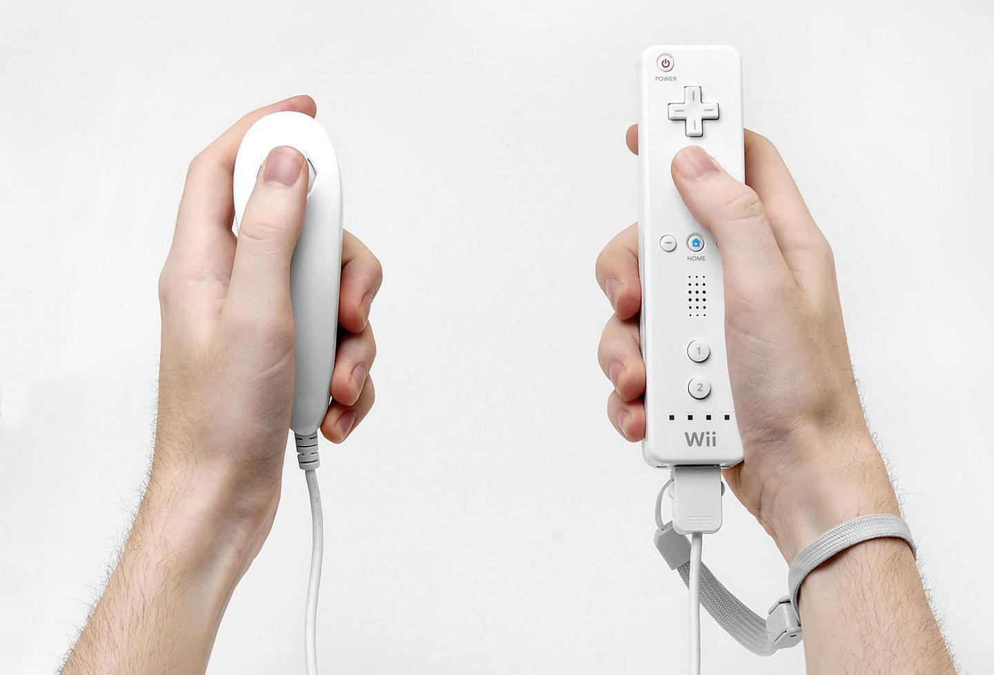 Wii Nunchuk und Fernbedienung