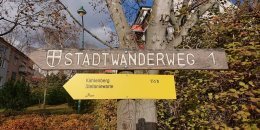 Schild des Stadtwanderweg 1