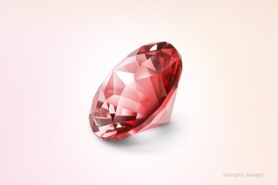 Erinnerungsdiamant in Rubin-Optik