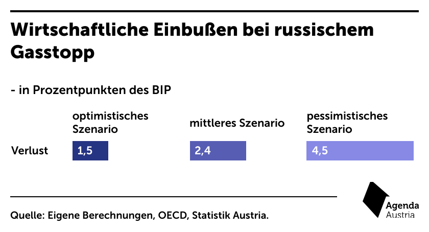 Wirtschaftseinbrüche bei Gasstopp aus Russland