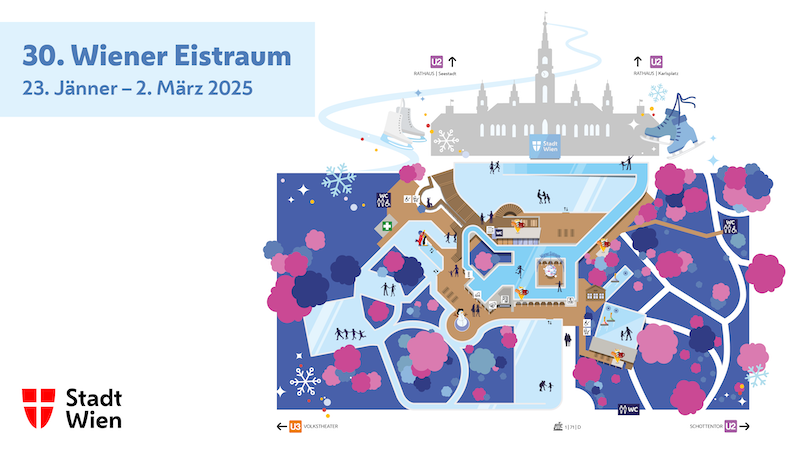 Plan des Wiener Eistraums. 