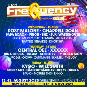 Das Line Up vom Frequency Festival 2025