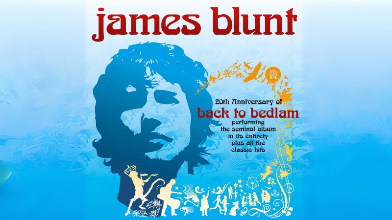 Sujet für James Blunts Europa Tour "20th Anniversary of Back to Bedlam"