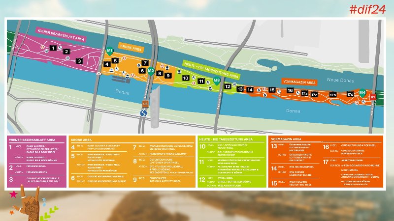 Plan für das Donauinselfest 2024